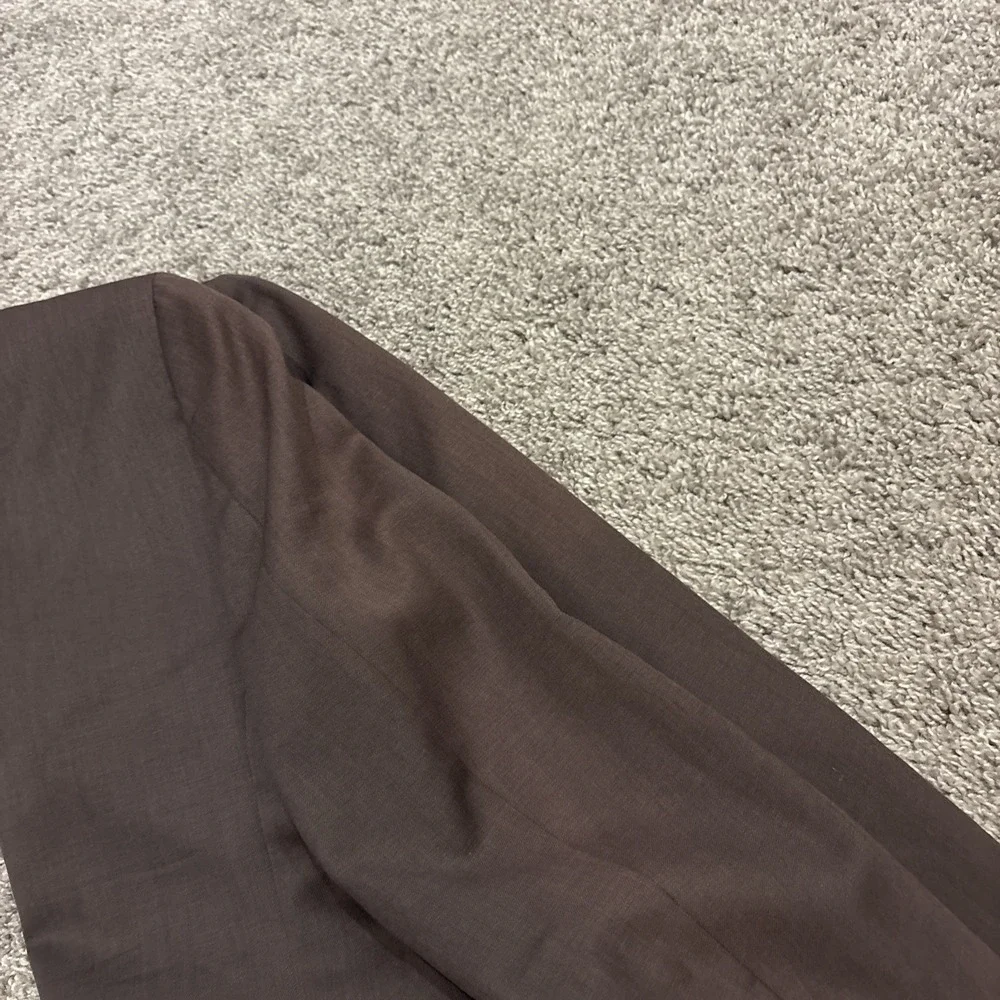 Banana Republic Blazer Men's 38S Brown 100% Wool 3-Button Lined Suit Jacket Wove